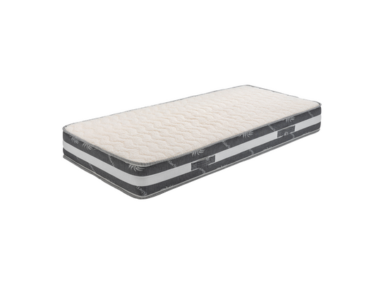 Meublori Matelas 120x190x22 cm Oreiller Mémoire - Ferme - Face Hiver Laine - Meublori rembourrage polesthe