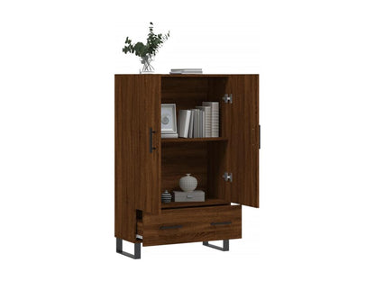 Buffet haut chêne marron 69.5x31x115 cm bois d'ingénierie VBNX10177