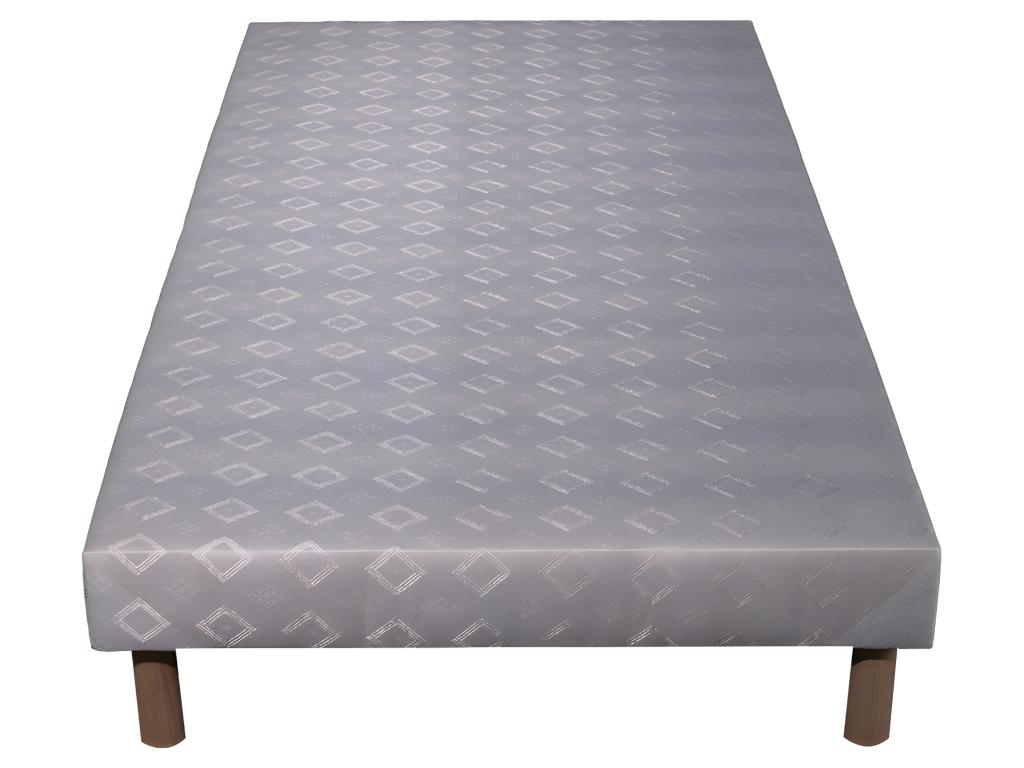 Ensemble Matelas mousse Meublori - 90x190cm et 1 Oreiller 70x40 - Sommier blanc