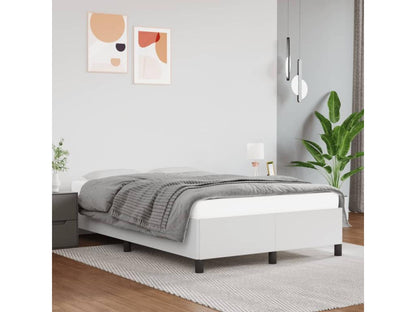 Cadre de lit sans matelas blanc 120x190 cm similicuir