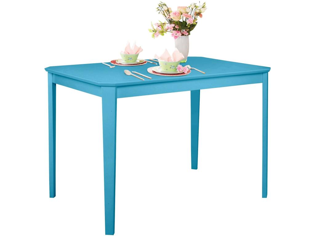 Table à manger en MDF bleu KEQT30934
