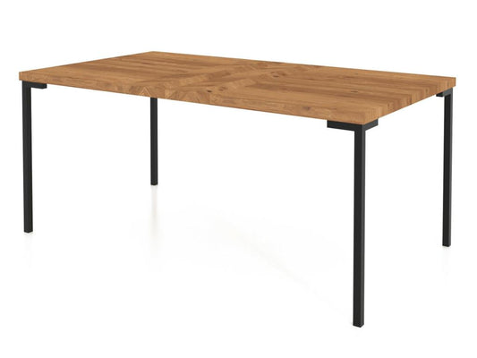 Meublori - Table en chêne sauvage huilé naturel 80x150