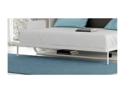 Lit escamotable verticale 140x190 avec bureau Studante-Façade Noyer SRLS48003