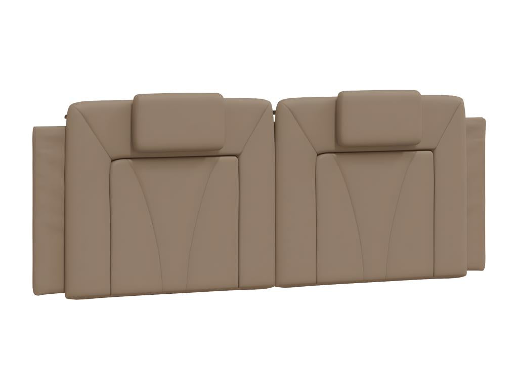 Coussin de tête de lit cappuccino 140 cm similicuir