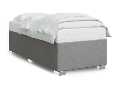 Cadre de lit sans matelas gris clair 80x200 cm tissu