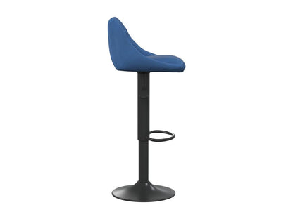 Tabourets de bar 2 pcs Bleu Velours 4