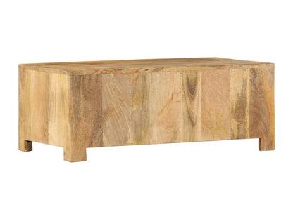 Table basse avec 4 tiroirs 90x50x35 cm Bois solide de manguier