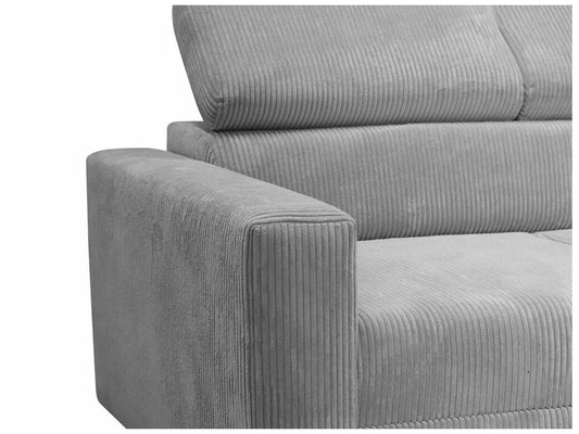 Canapé d'angle Meublori 191 Brun clair Fonction de couchage Boîte de literie 236x82cm