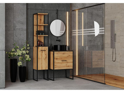 Armoire Sous Lavabos AURA CUW60 1D 60x46x80 Clair naturel