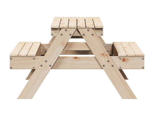 Table de pique-nique pour enfants 88x97x52cm bois massif de pin