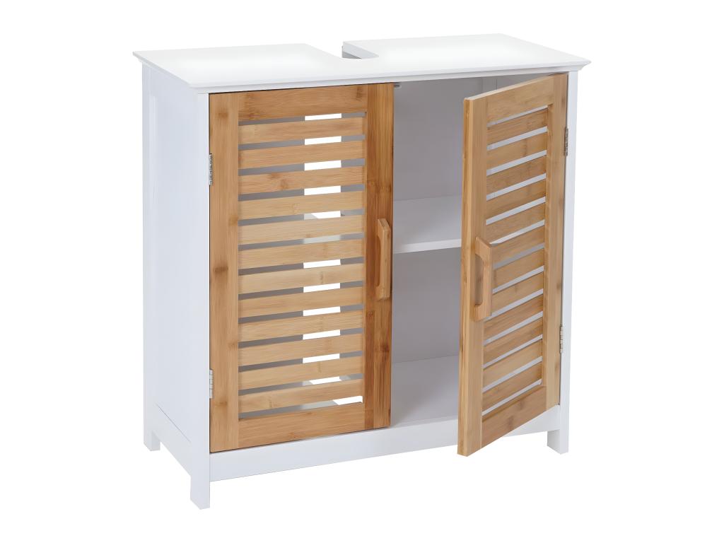 Meublori-B41 vanity unit, white, 60x60x30cm