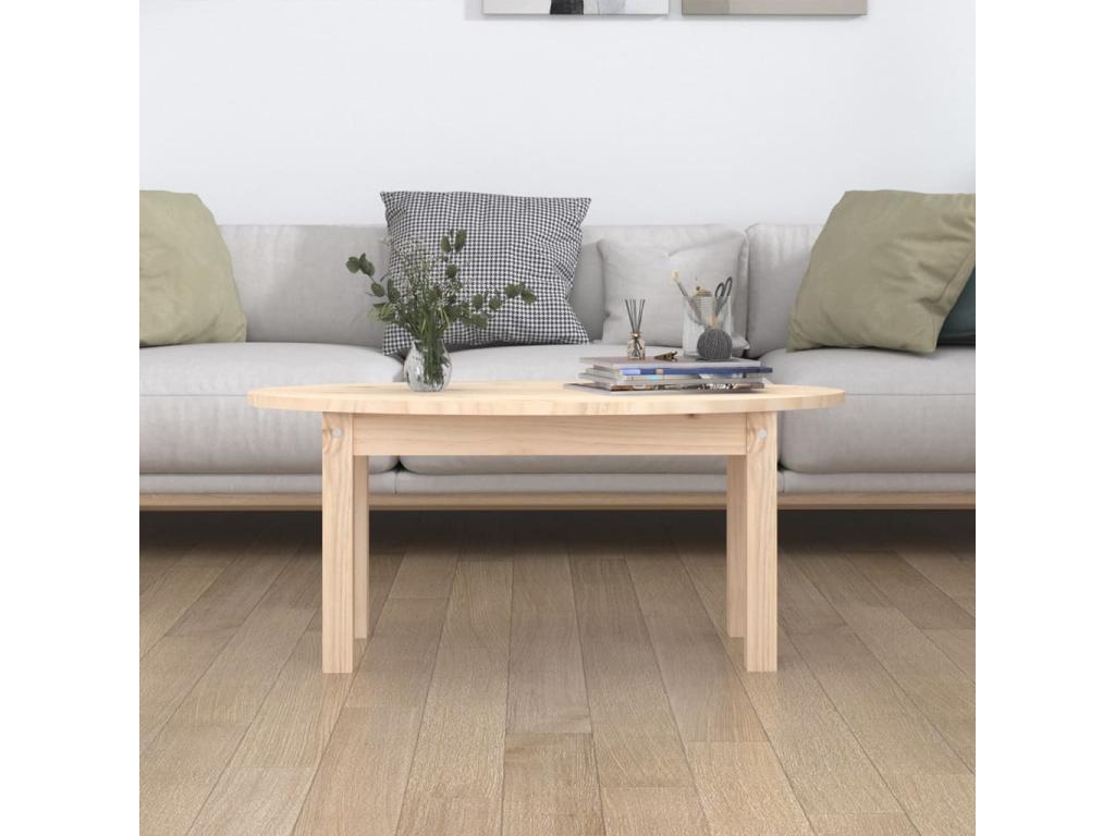 Table basse 80x40x35 cm Bois massif de pin