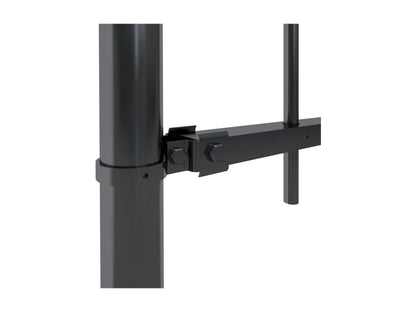 Clôture de jardin avec dessus en cerceau Acier 8.5x0.6 m Noir