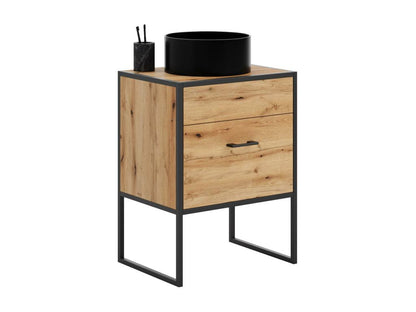 Armoire Sous Lavabos AURA CUW60 1D 60x46x80 Clair naturel