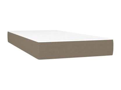 Lit à sommier tapissier avec matelas Meublori 90x190 cm Tissu