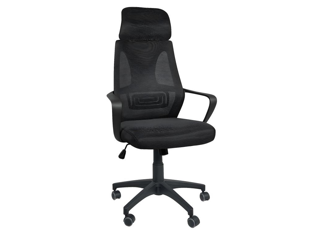 Fauteuil Bureau ergonomique siège basculant appuie tête hauteur réglable renfort lombaire FAMA noir