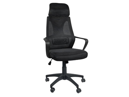 Fauteuil Bureau ergonomique siège basculant appuie tête hauteur réglable renfort lombaire FAMA noir