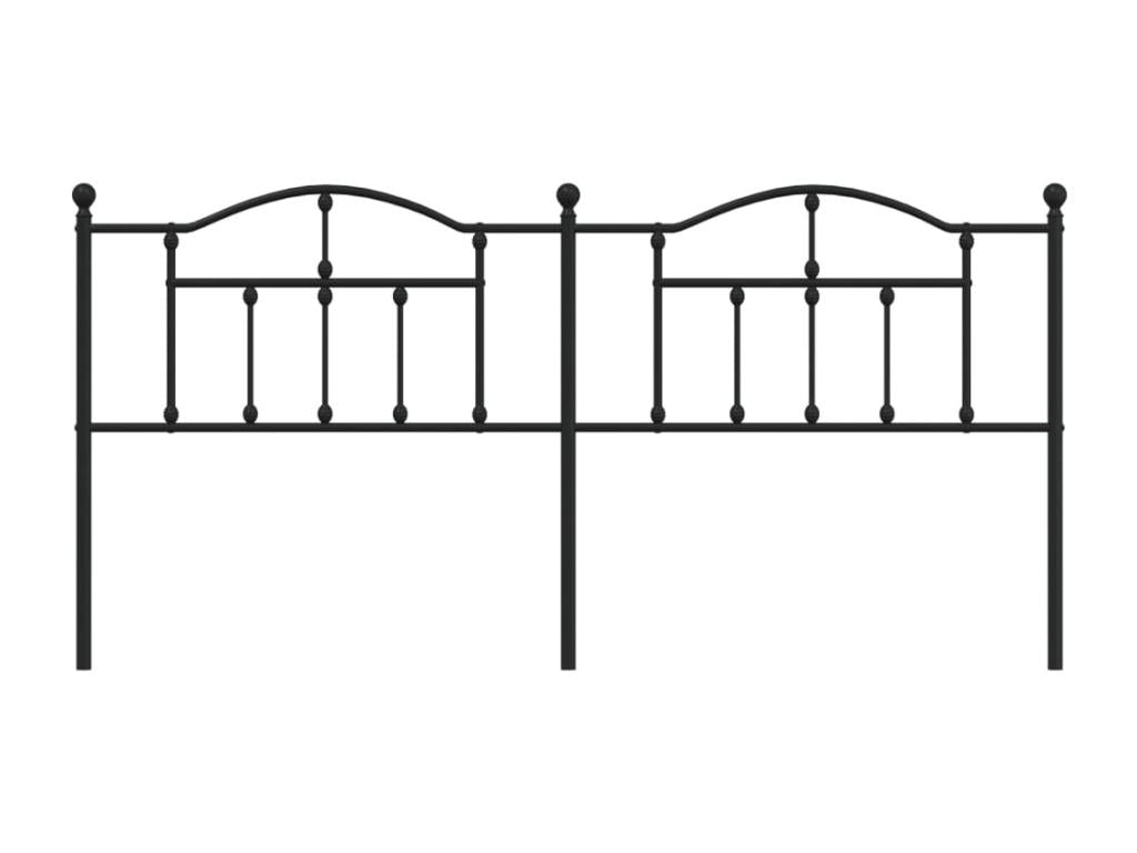 Tête de lit métal noir 200 cm