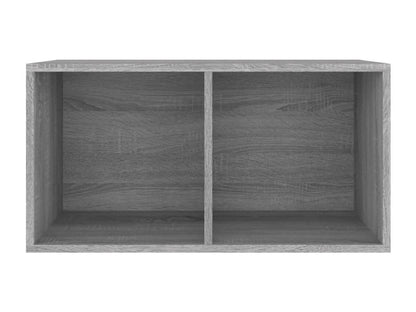 Boîte de rangement à disques vinyle Meublori gris 71x34x36 cm