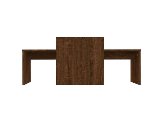 Ensemble table basse Chêne marron 100x48x40cm Bois d'ingénierie FKXJ18676
