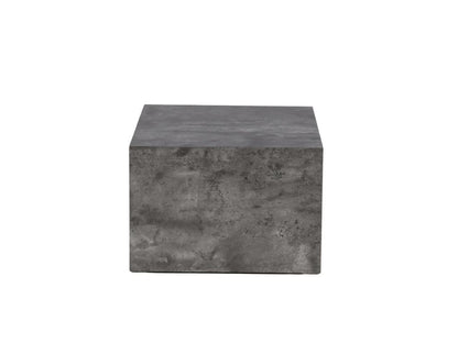 Meublori table basse 60x80x40cm gris foncé.