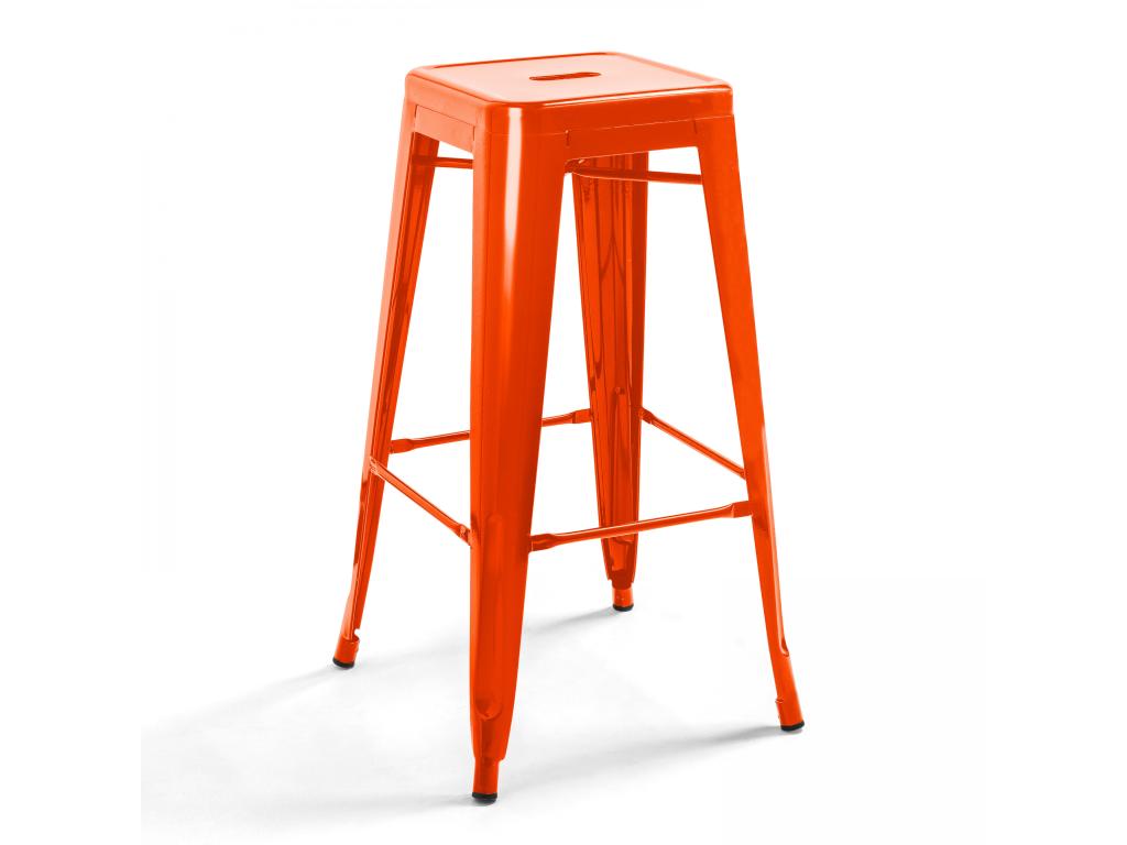 Tabouret de bar en métal brillant Meublori