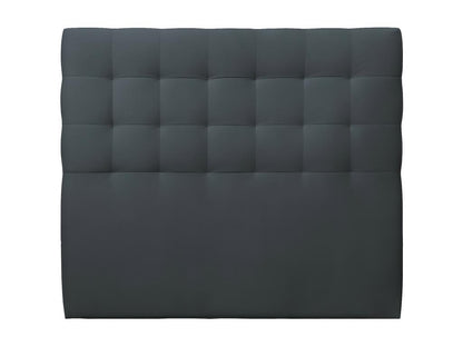 Tete de lit Capitonnée Velours Gris anthracite L 180 cm - Ep 10 cm rembourré