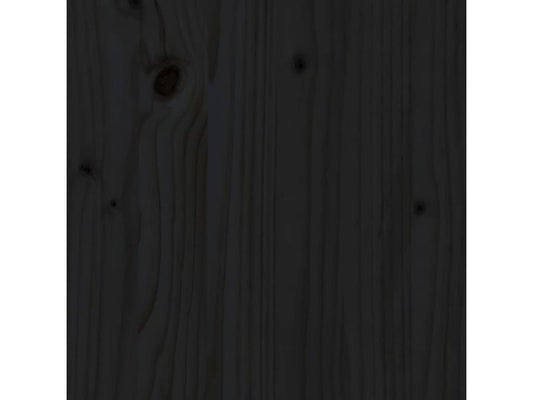 Tête de lit Noir 80.5x4x100 cm Bois massif de pin