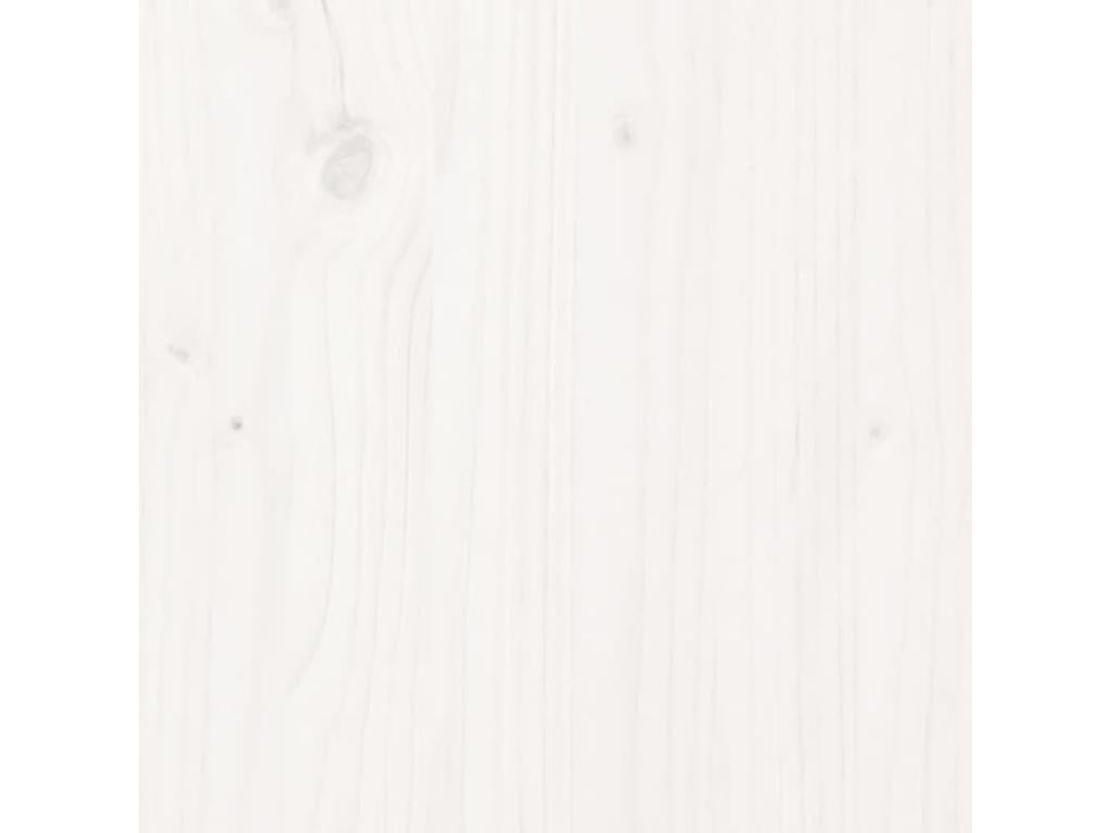 Tête de lit Blanc 159.5x3x80.5 cm Bois massif de pin