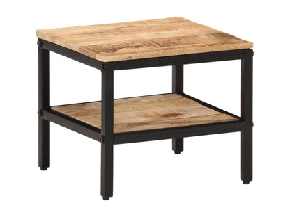 Table basse 35x35x30 cm bois de manguier massif brut