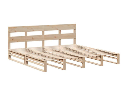 Cadre de lit sans matelas 180x200 cm bois massif de pin