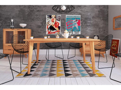 Meublori - Table en coeur de hêtre huilé naturel 90x160