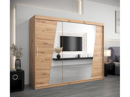 Armoire Rhomb À Portes Coulissantes 200/250/62 3 Portes Meublori