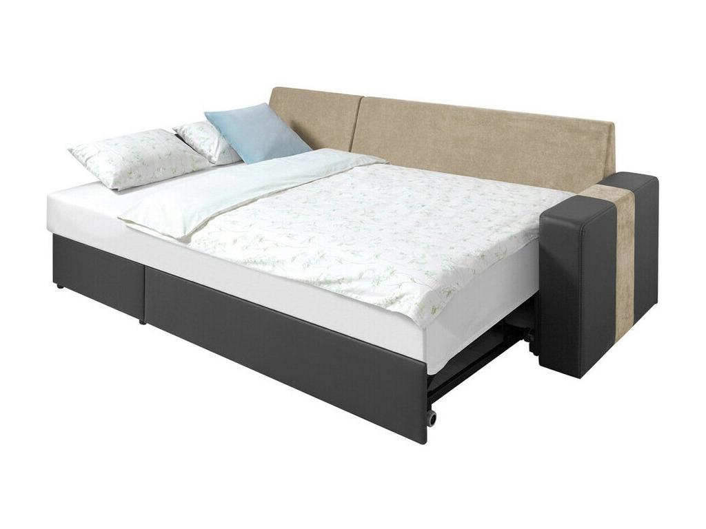 Canapé d'angle Laviecasa 175 Brun clair Fonction de couchage Boîte de literie 234cm CMGD30283