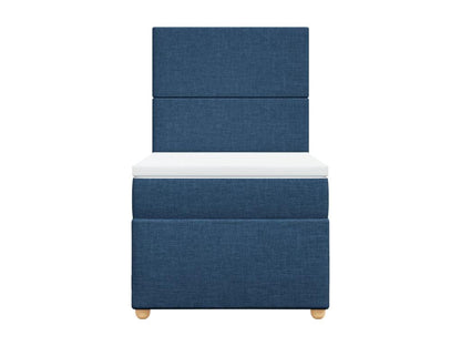Sommier à Laviecasa de lit avec matelas Bleu 90x200 cm Tissu VSAW13567