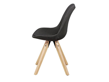 Ensemble de 2 Meublori Retro Chaise rembourrée housse en tissu