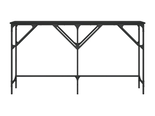 Table console noir 140x29x75 cm bois d'ingénierie BMKB26096