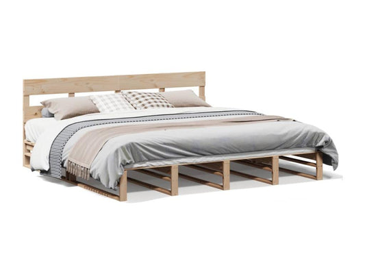 Cadre de lit sans matelas 180x200 cm bois massif de pin