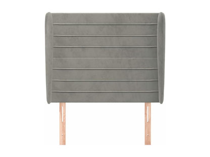 Tête de lit avec oreilles Gris clair 93x23x118/128 cm Velours LGDQ76802