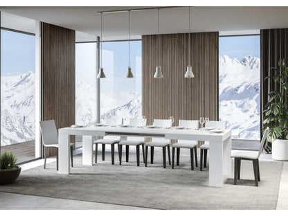 Table extensible 90x160/264 cm Roxell Frêne Blanc