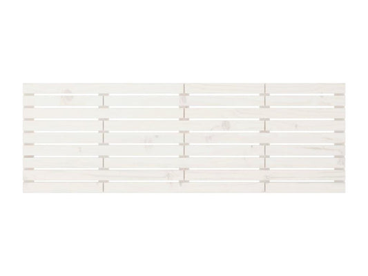 Tête de lit murale Blanc 206x3x63 cm Bois massif de pin