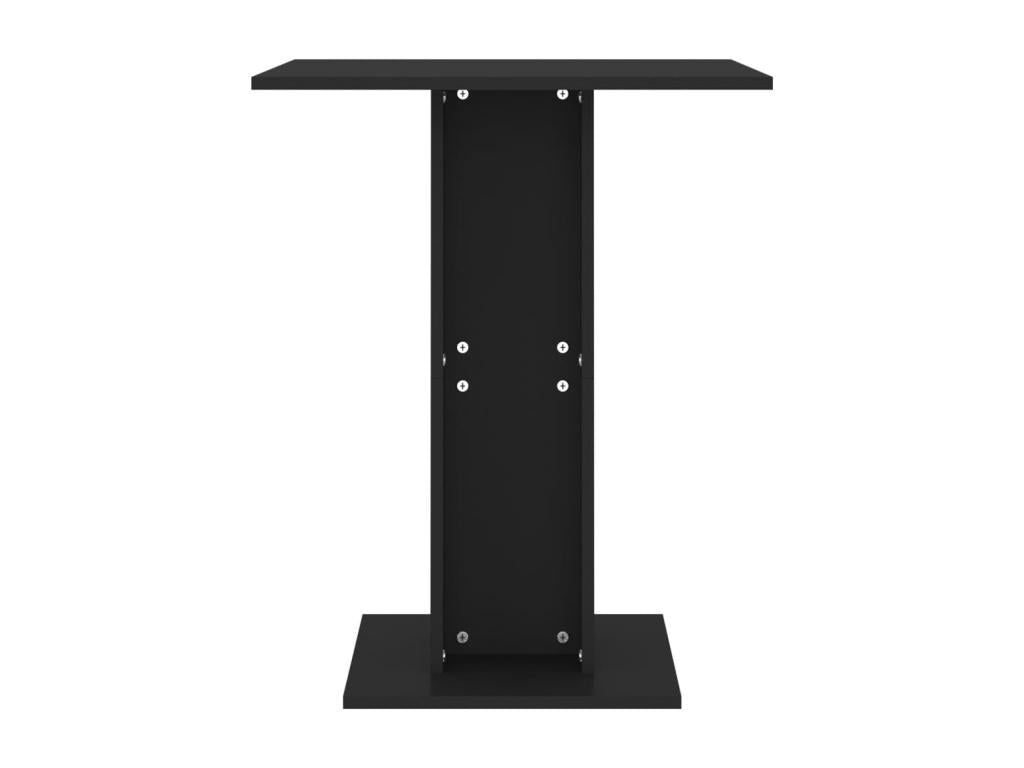 Table de Meublori Noir 60x60x75 cm Aggloméré