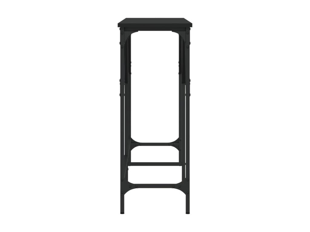 Table console noir 140x29x75 cm bois d'ingénierie BMKB26096