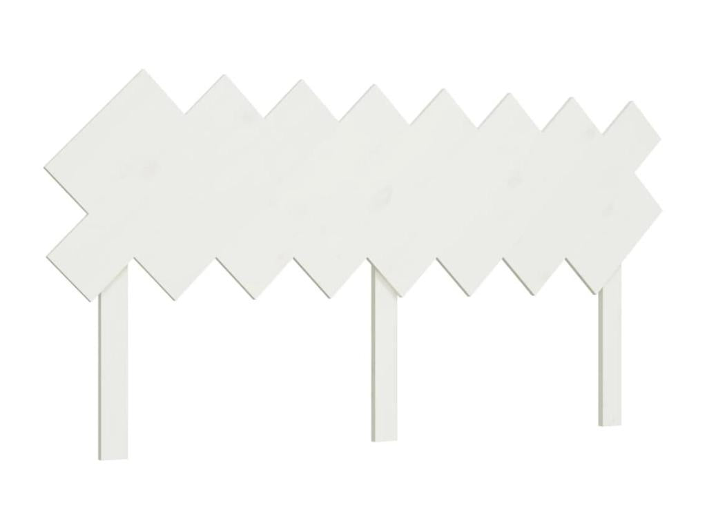 Tête de lit Blanc 159.5x3x80.5 cm Bois massif de pin