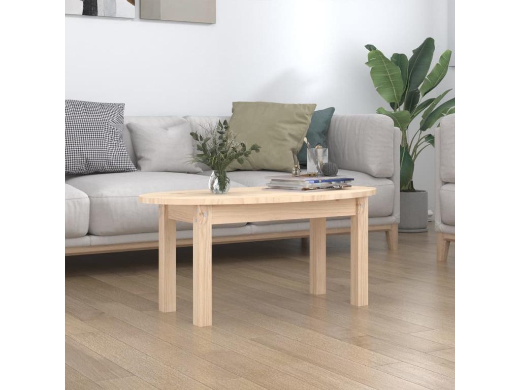Table basse 80x40x35 cm Bois massif de pin