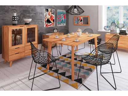 Meublori - Table en coeur de hêtre huilé naturel 90x160