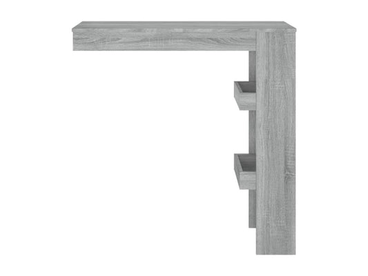 Table bar murale Meublori gris 102x45x103.5 cm Bois d'ingénierie