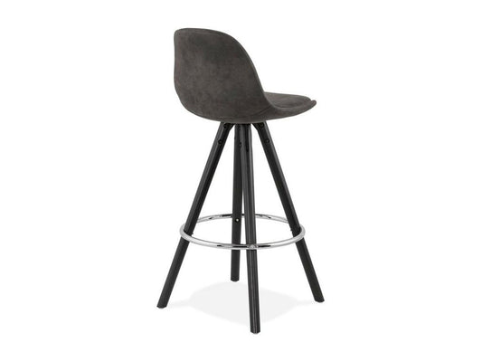 Tabouret de Bar Scandinave Meublori 87cm Gris / Noir