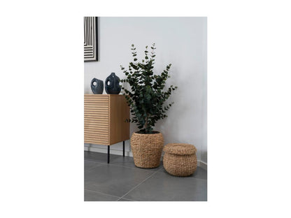 Meublori Decorative Storage Basket, Brown, 30x30x26.5 cm