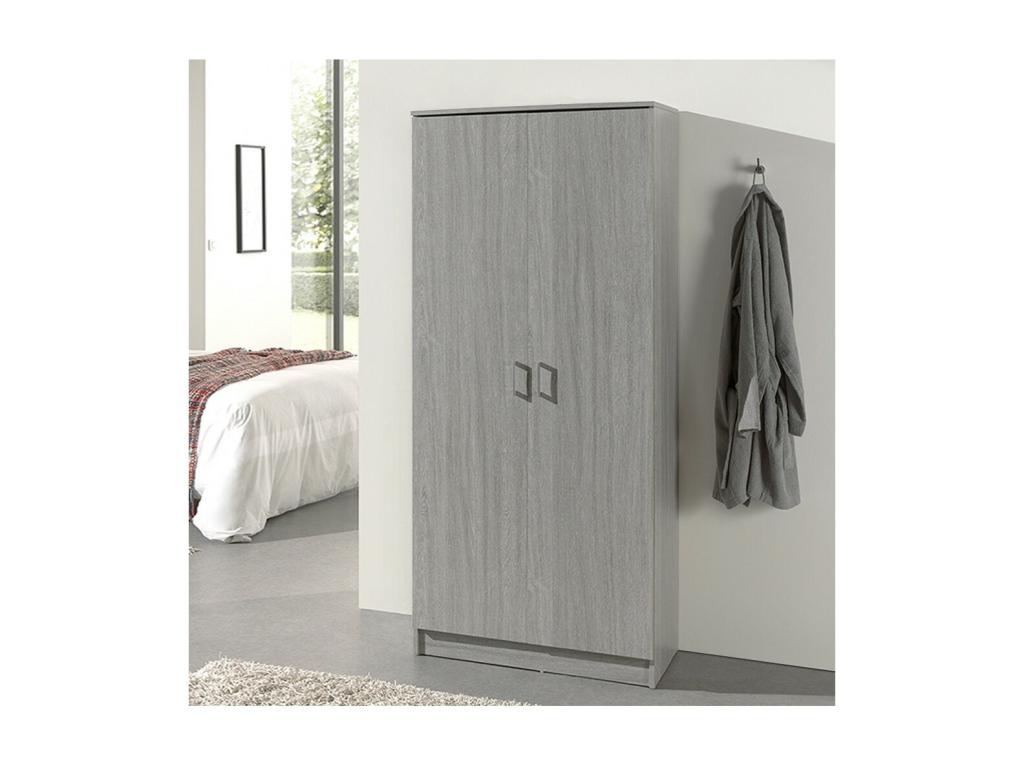 Armoire de rangement Meublori 80cm idéal pour votre entrée votre buanderie ou encore votre salle de bain.
